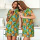 thumbnail image 4 of Fotbe Pineapple Bata de Dormir para Mujer con Estampado, Camisón de Algodón de Manga Corta, Ropa de Dormir Casual, 4 of 6