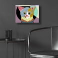 thumbnail image 5 of Epic Art 'Spectrum Cat' by Lanre Adefioyue, Acrylic Glass Wall Art, 16"x12", 5 of 8