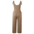thumbnail image 5 of Laipiong Women's Summer Casual Jumpsuits 2026 Fashion Dressy Strap Wide Leg Solid Color Pants Rompers Stretch Relaxed Fit Beach Vacation Clothes, 5 of 5