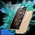 thumbnail image 2 of JETech 3 in 1 Case for iPhone 11 Pro 5.8-Inch, with 2-Pack Screen Protector and 2-Pack Camera Lens Protector, Non-Yellowing Shockproof Bumper Phone Cover, Full Coverage Tempered Glass Film (Clear), 2 of 7