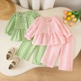 thumbnail image 6 of HCNTES Girls Pajamas 12 18 24 Months 1T 2T Baby Girls Pajamas Infant Clothing Soft Long Sleeve Top Elastic Pants 2PCS Set Newborn Outfits for Girl Fall Winter, 6 of 8
