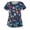 DW07-Royal Blue, variant on IYYVV Working Uniform Shirts for Women Summer Casual Scrub Tops Women V Neck Short Sleeve Blouse T-Shirts Medical Scrubs with Pockets Navy 5XL