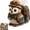 Explorer Owl, variant on Owl Quilted Tissue Box Cover DIY Sewing Kit - Whimsical Handcrafted Patchwork Animal Craft Set for Adults, Unique Home & Desk Decor(Barista Owl)
