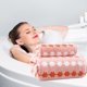 thumbnail image 1 of Hogar y cocina, Baño, Organizadores y almacenamiento de baño, Juego de toallas de baño de terciopelo con estampado de bastón de caramelo oscuro y claro, toallas de baño de algodón absorbentes para cab, 1 of 6