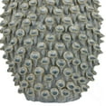 thumbnail image 3 of Nina Decorative Bowl, Light Blue, Textured Coral Gray Ceramic, 13 Inch, 3 of 5