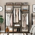 thumbnail image 3 of Tribesigns Garment Rack with Shelves, Heavy Duty Freestanding Closet Organizer Systems, 3 of 3