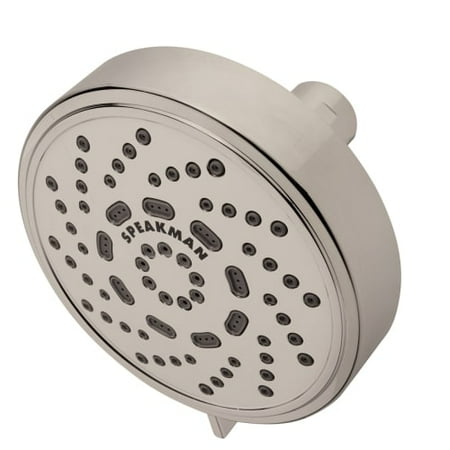 Speakman Echo Multi-Function Adjustable 1.5 GPM Shower Head, Brushed Nickel