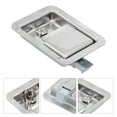 thumbnail image 4 of Sonew Auto Accessories Sliding Door Lock Handle Flush Mount Paddle Door Latch Weatherproof 304 Stainless Steel Toolbox Lock With 2, 4 of 8