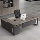 thumbnail image 3 of Black Executive Office Desk Storage Vanity Mid Century Modern Computer Desks Secretary Organizer Bureau Meuble Dining Room Sets My Lux Decor Round, 3 of 31