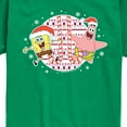 thumbnail image 3 of SpongeBob SquarePants  - Spongebob Patrick Candy Canes  - Toddler & Youth Short Sleeve Graphic T-Shirt, 3 of 6