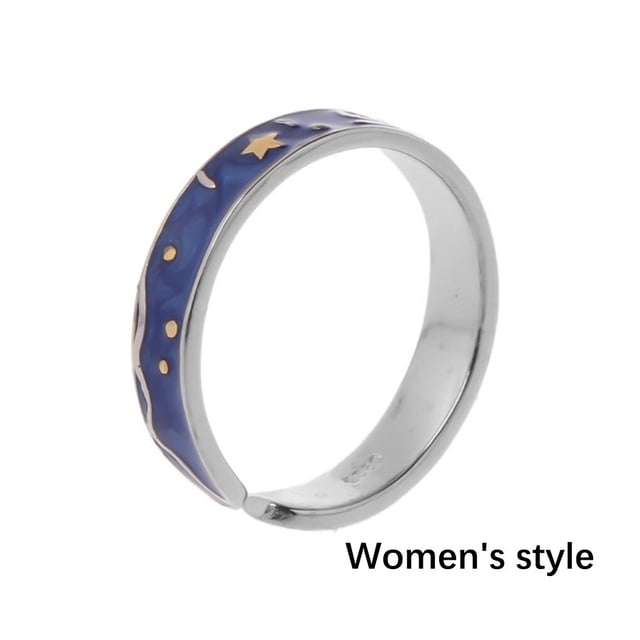 VONKY Night Sky Open Ring Exquisite Stylish Simple Style Hand Decoration Jewelry Decors Adult Rings Fashion Accessory for Men for Women