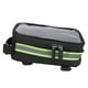thumbnail image 2 of YM-Bolsa de bicicleta con pantalla táctil, bolsa de almacenamiento de tubo frontal con marco de bicicleta MTB para teléfono de 6,3x3,2 pulgadas, color verde, 2 of 10