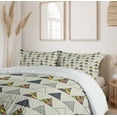 thumbnail image 6 of Ambesonne Geometric Duvet Cover Sets, Abstract Triangle, 2-Queen, Taupe, 6 of 7