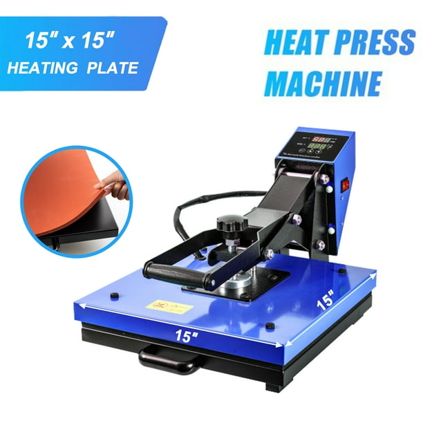 Aukfa 15"x15" Heat Press Machine for T Shirts Digital LED Timer Hot