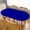 Dark-blue, variant on White Table Cloth Oval Fitted Tablecloth with Elastic Edged Solid Color Tablecloths for Dining Wedding Birthday Party Picnic Camping, Washable Cloths, Fit for 48"x68" Oval Tables