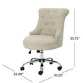 thumbnail image 5 of GDF Studio Tyesha Contemporary Tufted Swivel Office Chair, Wheat Fabric, 5 of 7