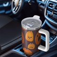 thumbnail image 6 of Halloween Jack Lanterns Variety Pattern Tumbler with Handle and Lid,40oz Double Wall Vacuum Insulated Tumbler,Cups Gift for Women and Men, 6 of 7
