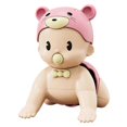 thumbnail image 1 of 1Pc Adorable Children Crawling Doll Plaything Lovely Children Cognitive Toy, 1 of 3