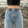 thumbnail image 2 of Miangastore 2Pack Multi-functional Women's Waist Belt Jeans Belt Coffee PU Invisible, 2 of 8