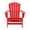 Red, variant on DuroGreen 5-Pc Folding Adirondack Chair Set, 2 Chairs, 2 Ottomans, and 1 Side Table Made With All-Weather Tangent Lumber, Oversized, High End Patio Furniture, No Maintenance, USA Made, Lime Green