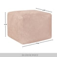 thumbnail image 5 of Castle Place 24" Velvet Pouf, Light Pink, 5 of 6