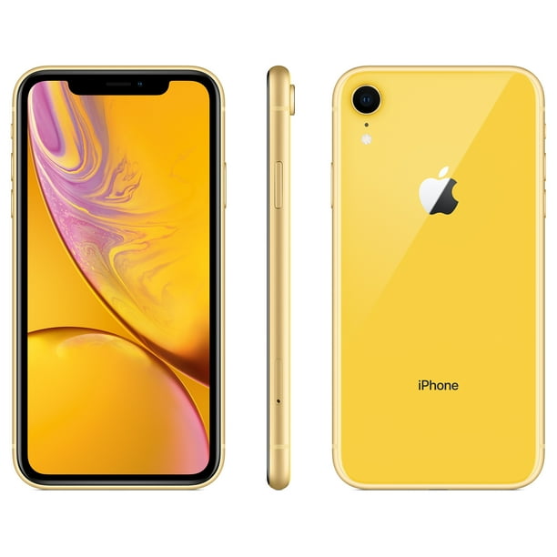 Walmart Family Mobile Apple iPhone XR, 64GB, Yellow Prepaid Smartphone