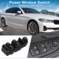 thumbnail image 2 of Interruptor de ventana eléctrica Unique Bargains No.61316951909 Interruptor de control de ventana para BMW 525i 2004 2005 Base 2.5L L6 - Gas Plástico Negro, 2 of 7