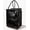 Black, variant on Foldable Water-Resistant Rolling Reusable Eco Bag with Zipper, Black