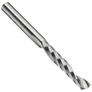 LMT Onsrud 65-012 Solid Carbide Upcut Spiral O Flute Cutting Tool, Uncoated (Bright) Finish, 1 Flute, 21 Degree Helix, 1/2" Cu