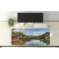 thumbnail image 2 of East Computer Mouse Pad, View of the Tropical Jungle River at the Beach of Masoala National Park in Madagascar, Rectangle Non-Slip Rubber Mousepad X-Large, 35" x 15", Multicolor, by Ambesonne, 2 of 2