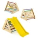 thumbnail image 1 of Costway Juguete de Escalada para Niños 4 en 1 Escalador Triangular con Tablero Deslizante Red de Escalada Juego de Madera para Interior, 1 of 9