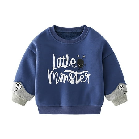

Boys Hoodie Autumn And Winter Children Plus Top Long Sleeve Fashion 2024 Children s Baby Pullover Autumn Fashion Christmas Kids Sweater 3t Girls Clothes Girls Halloween Sweatshirt