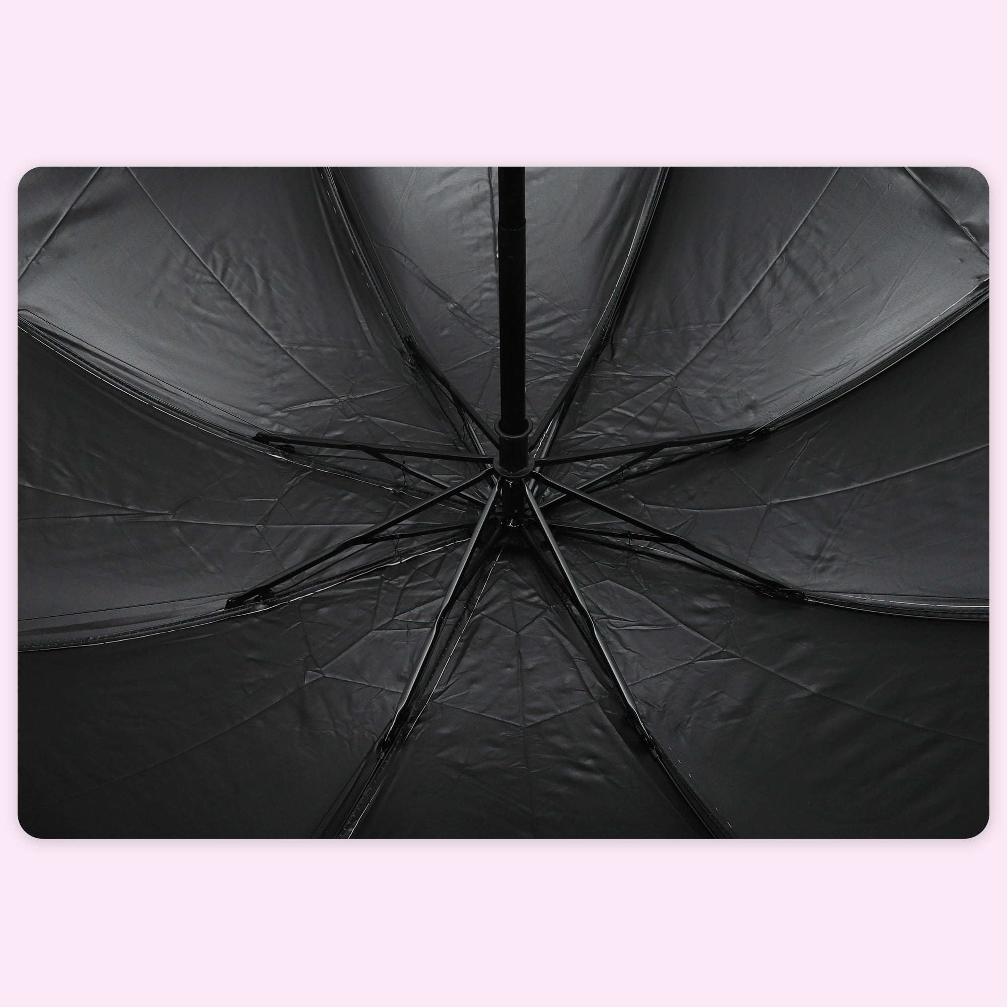Unique Bargains Portable Manual Open Close Rain Windproof  Umbrella White