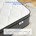 thumbnail image 6 of Mubulily Queen 12-Inch Hybrid Mattress in a Box with Gel Memory Foam & Pocket Coils, Medium Pressure Relief, OEKO-TEX®, 6 of 10