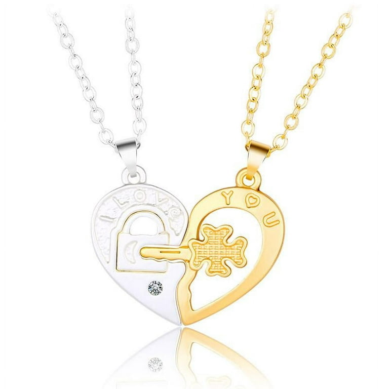 Personalized Master Custom Matching Necklaces for Couples Magnetic Heart  Necklace for Him & Her Couples Gifts for Girlfriend Boyfriend Wife Husband
