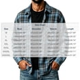 thumbnail image 4 of Big & Tall Men Button-up Shirts Plaid Lapel Collar Long Sleeve Loose Fit Fall Casual Basic Daily Lightweight Tops M-5XL, 4 of 5