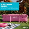 thumbnail image 5 of INTEX 7.2ft x 4.9ft Pool Cover for Rectangular Metal Frame Outdoor Swimming Pool, Pink, 5 of 6