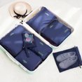 thumbnail image 1 of 7 Pieces Packing Travel Storage Bags Travelling Luggage Organizer Pouch (Navy Blue), 1 of 1