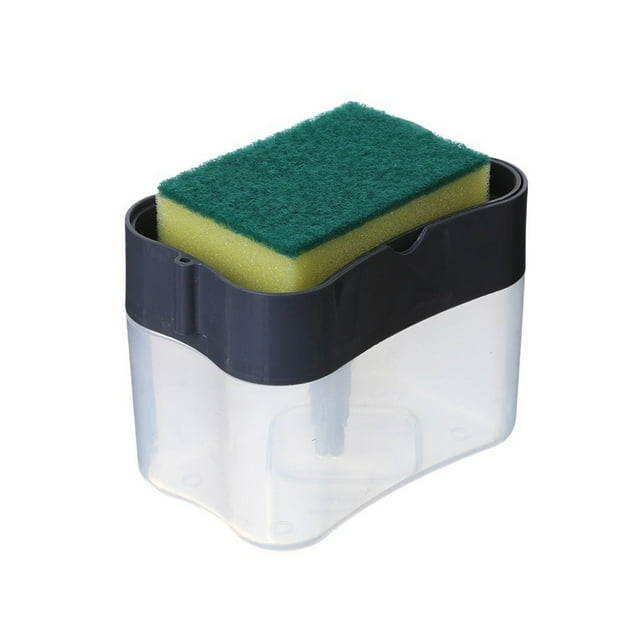 LCXmlly Detergent Dispenser Automatic Dish Brush Dispenser: Wide Mouth Quick Foaming Liquid Filling Push Type Kitchen Tool