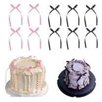 20 Pcs Bow Cake Bowknot Decorations, Cute Bowknot Cake Decorations for Wedding Birthday Cake Decorating Gift Wrapping, Pink
