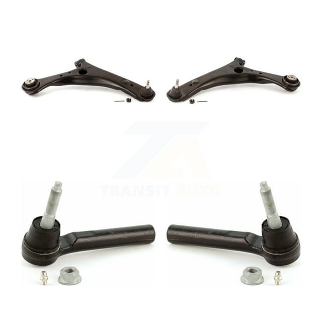 TOR Front Suspension Control Arm Assembly and Tie Rod End Kit for Car Dodge Grand Caravan Chrysler Town & Country Ram C/V Volkswagen Routan - Left Right Side (Driver Passenger) KTR-102907