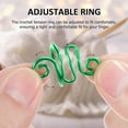 thumbnail image 4 of unbranded 9Ud Anillos Para Dedos De Crochet Con Guía Para Hilos En Colores Surtidos Y Resistente, 4 of 6