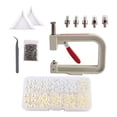 thumbnail image 4 of segolike Hand Press Pearl Setter Tool Beads Rivet Fastening Machine Rivet Studs with Tray White Beige, 4 of 9