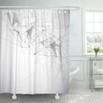 thumbnail image 1 of BSDHOME Internet Connection Abstract Sense of Science and Technology Graphic Design Bathroom Shower Curtains 60x72 inch, 1 of 1