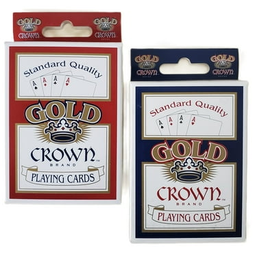 Gold Crown Brand Quality Paper Standard Poker Playing Cards (Walmart Exclusive)