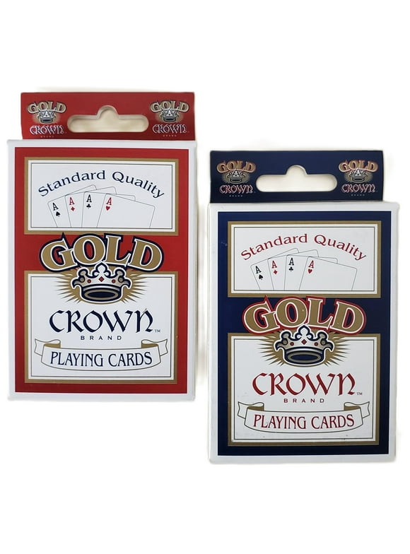 Gold Crown Brand Quality Paper Standard Poker Playing Cards
