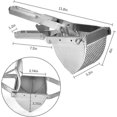 thumbnail image 2 of Potato Squeezer, Professional Stainless Steel Potato Squeezer For Fruits And Vegetables Puree, 2 of 4