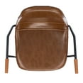 thumbnail image 5 of SAFAVIEH Tanner Mid-Century Barstool with Footrest and Armrest, Cognac, 5 of 7