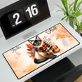 thumbnail image 3 of Hello Fall Siamese Scarf Welcome Autumn with Leaves Pumpkins Desk Mat Full Keyboard Mouse Pad Cat Lover Kitten Owner Gifts Large Mousepad - 00011, 3 of 5
