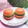 thumbnail image 2 of Antistress Squeeze Hamburger Toys Stress Relief Anti-Stress Decompression Pretend Play Kitchen Toys for Kids Adults heqiyong LED, 2 of 2